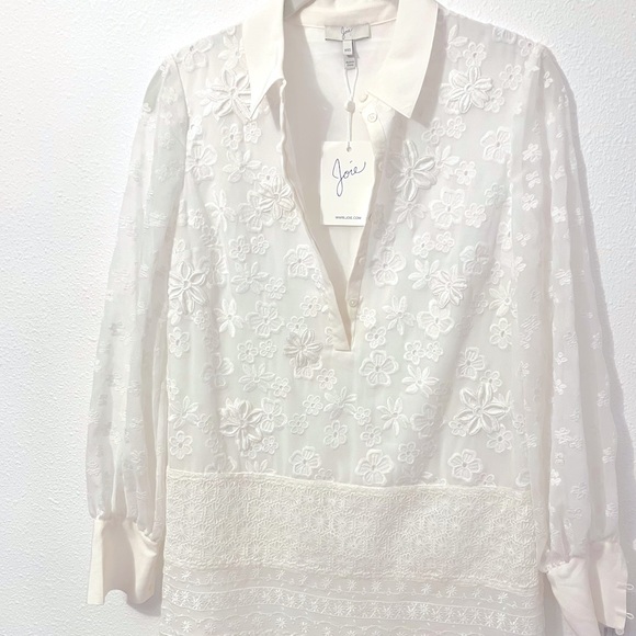 NWT JOIE Jamari Lace Porcelain Dress - Picture 3 of 5